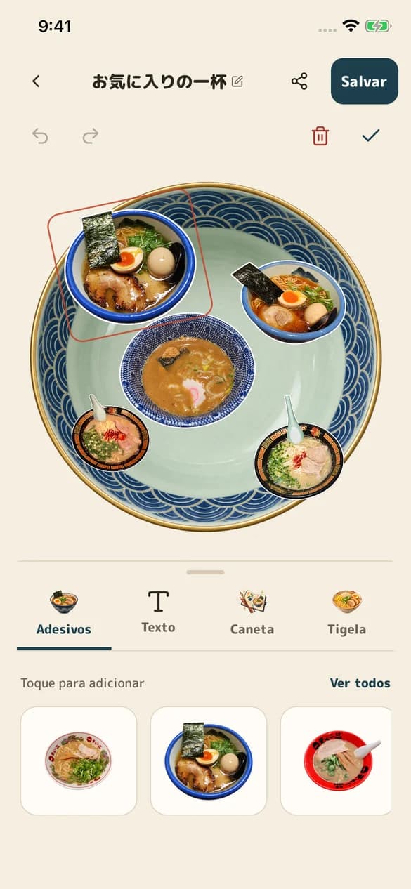 Tela de Decore do RAMEN TRIP